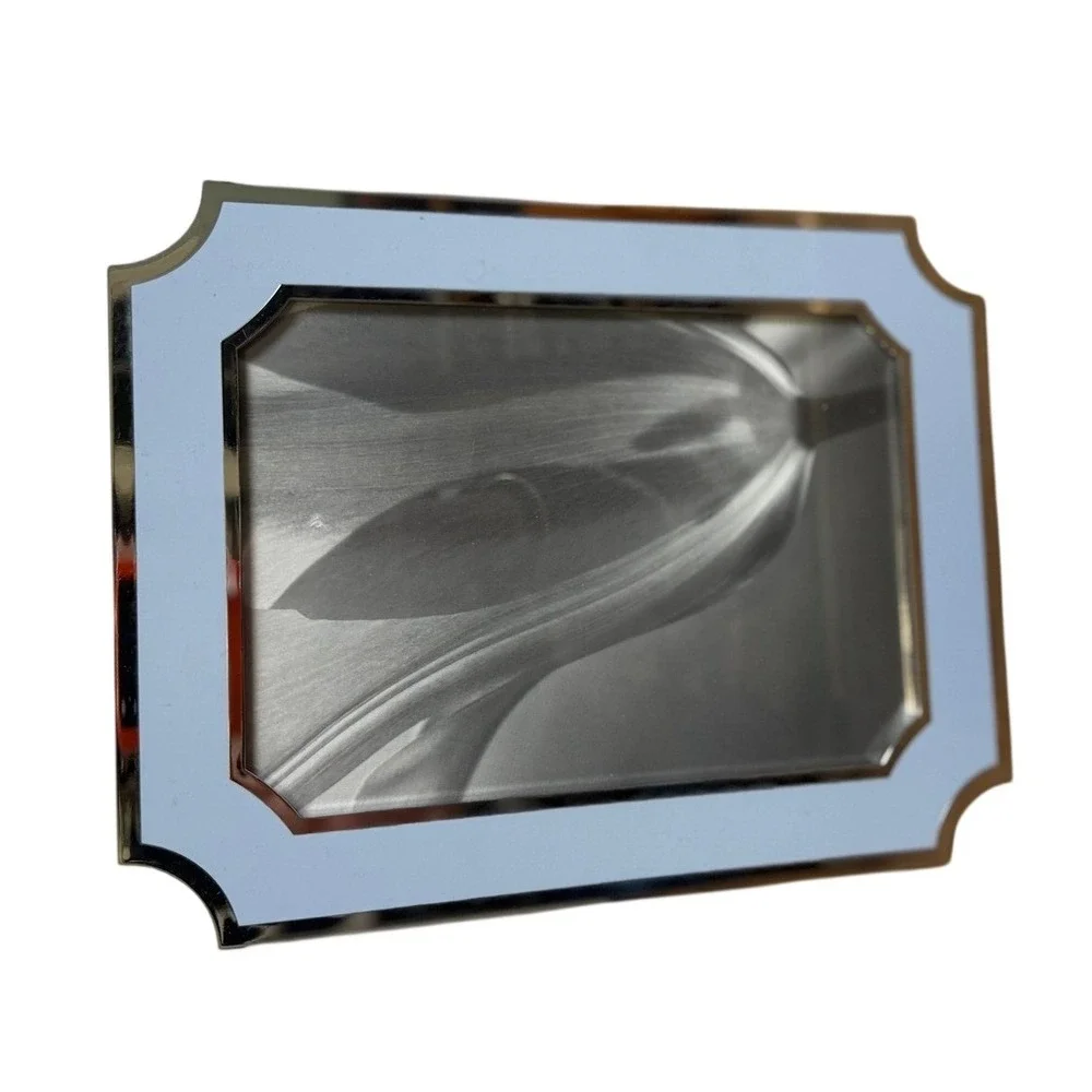 Martha Stewart Picture Frame 4x6 Light Blue‎ Silver